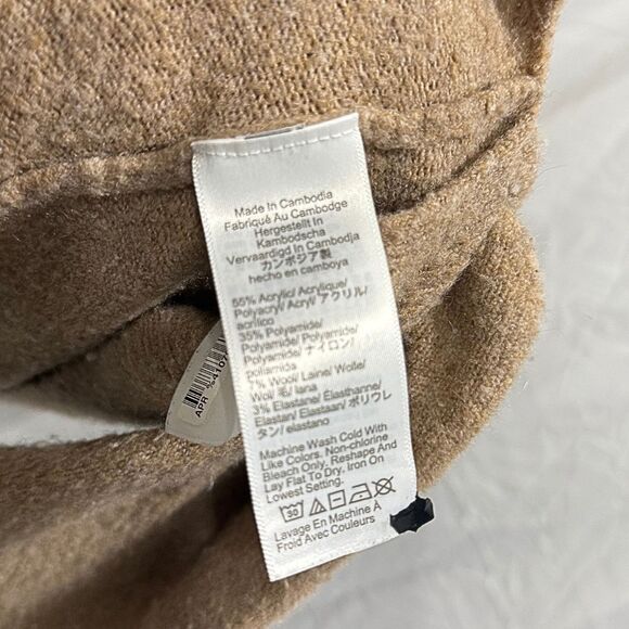 J. Crew Brown Polo Sweater in Extra-Soft Yarn | Sz S - Picture 8 of 8